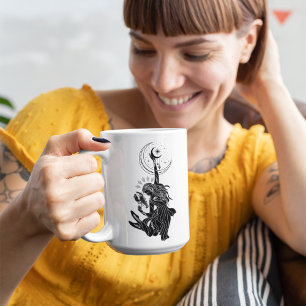Cancer girl Black 15 OZ Mug