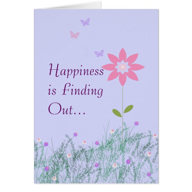 Cancer Gone Card with Flowers & Birds (Front)