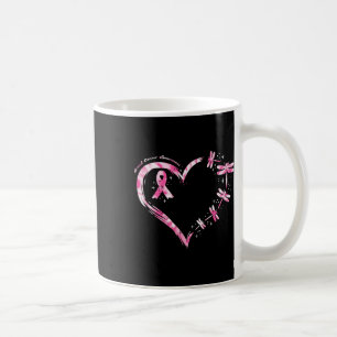 Cancer Heart Dragonflies Awareness Women Kids Men Coffee Mug