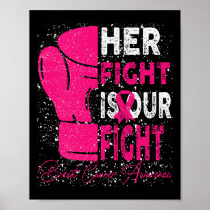 Cancer Her Fight Is Our Fight Breast Cancer Awaren Poster
