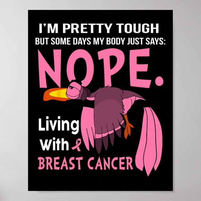 Cancer I'm Pretty Tough But Some Days My Body  Poster (Front)