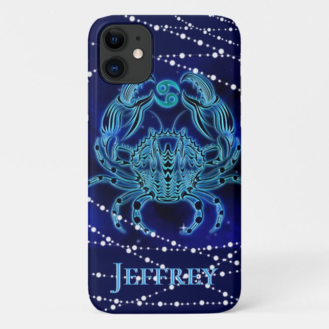 Cancer in Dark Blue II Case-Mate iPhone Case (Back)