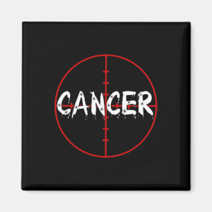 Cancer in the Crosshairs Defeat Cancer Gun Magnet