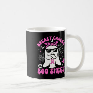 Cancer Is Boo Sheet Breast Cancer Warrior Hallowee Coffee Mug