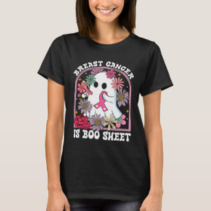 Cancer Is Boo Sheet Breast Cancer Warrior Hallowee T-Shirt