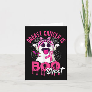 Cancer Is Boo Sheet Halloween Breast Cancer Awaren Card