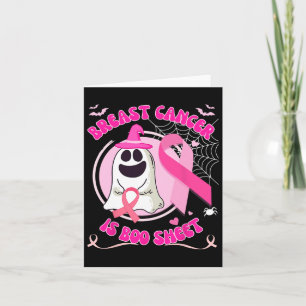 Cancer Is Boo Sheet Halloween Breast Cancer Awaren Card