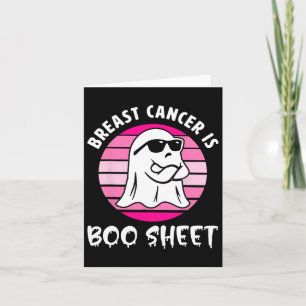 Cancer Is Boo Sheet Halloween Breast Cancer Awaren Card