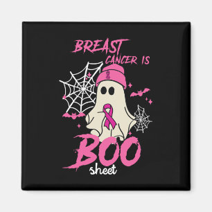 Cancer Is Boo Sheet Halloween Breast Cancer Awaren Magnet
