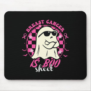 Cancer Is Boo Sheet Halloween Breast Cancer Awaren Mouse Pad