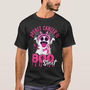 Cancer Is Boo Sheet Halloween Breast Cancer Awaren T-Shirt