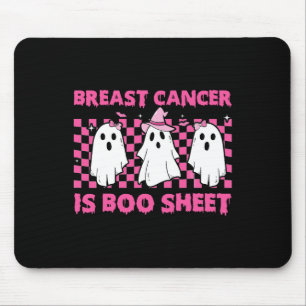 Cancer Is Boo Sheet Halloween Pink Cancer Awarenes Mouse Pad