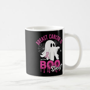 Cancer Is Boo Sheet Spooky Halloween Breast Cancer Coffee Mug