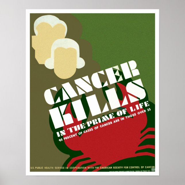 Cancer Kills ~ In The Prime Of Life Poster (Front)