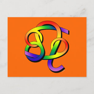 Cancer & Leo GLBT Partners Postcard