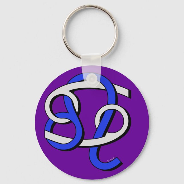 Cancer & Leo GyB Key Ring (Front)