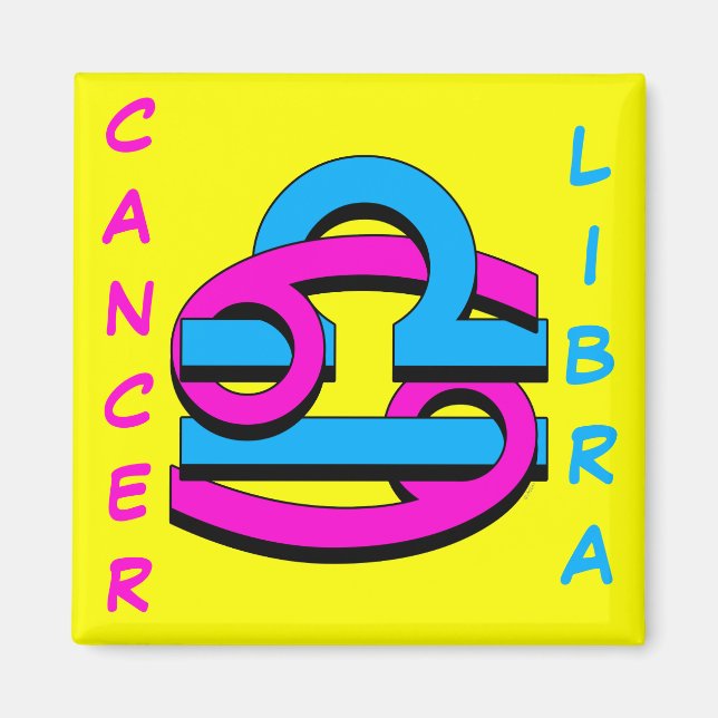 Cancer & Libra PkBl Magnet (Front)