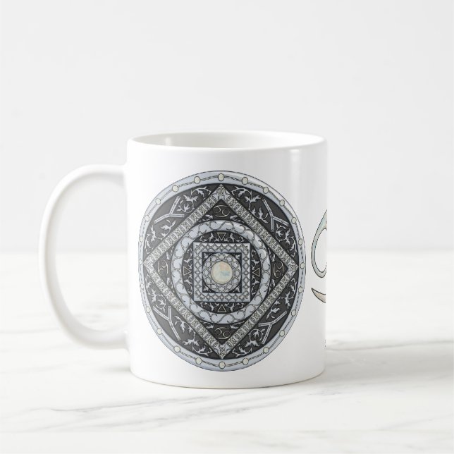 Cancer Mandala Mug (Left)