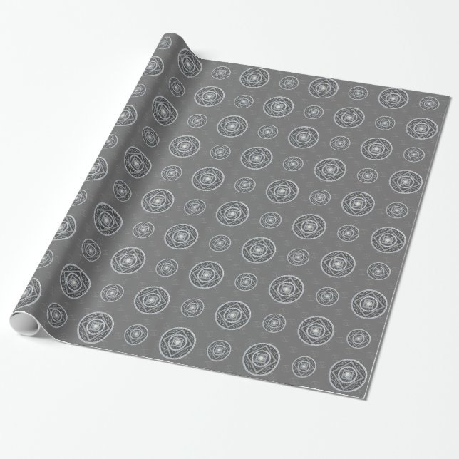 Cancer Mandala Wrapping Paper (Unrolled)