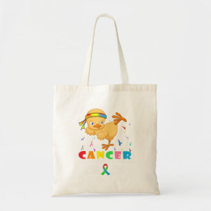 Cancer Messed With Wrong Chick Funny Cancer Warrio Tote Bag