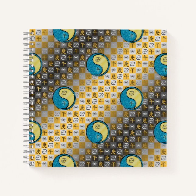 Cancer & Metal Horse Notebook (Front)