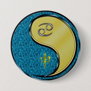 Cancer & Metal Monkey 7.5 Cm Round Badge