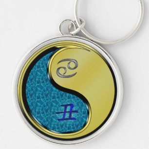 Cancer & Metal Ox Key Ring