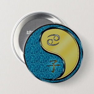 Cancer & Metal Rat 7.5 Cm Round Badge