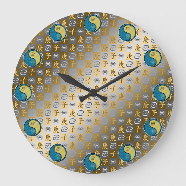 Cancer & Metal Rat Large Clock (Front)