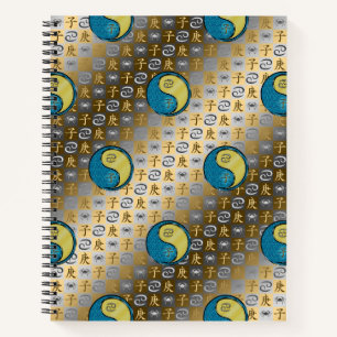 Cancer & Metal Rat Spiral Notebook