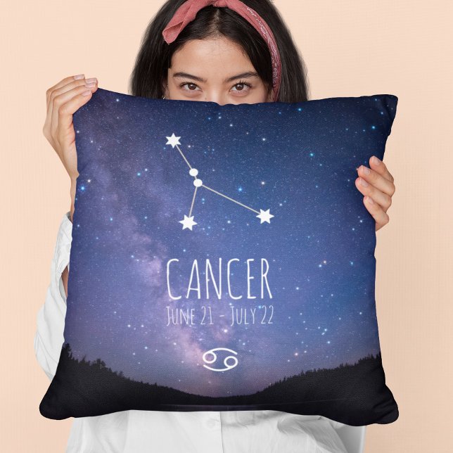 Cancer | Personalised Zodiac Constellation Cushion (Creator Uploaded)