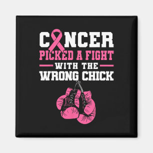 Cancer Picked A Fight With The Wrong Chick Boxing Magnet