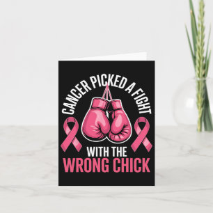 Cancer Picked A Fight With The Wrong Chick Breast Card