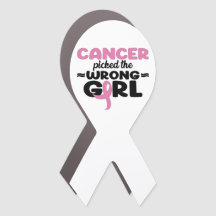 Cancer Picked the Wrong Girl Magnet