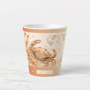 Cancer Pimpernel Art Nouveau Small Latte Mug