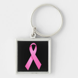Cancer Pink Ribbon Premium Keychain