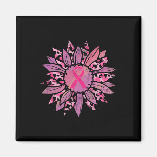 Cancer Pink Ribbon Sunflower Breast Cancer Awarene Magnet