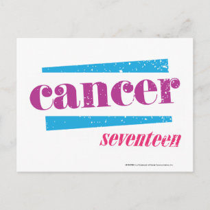 Cancer Purple Postcard