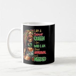 Cancer Queen Black Womens African American Junetee Coffee Mug