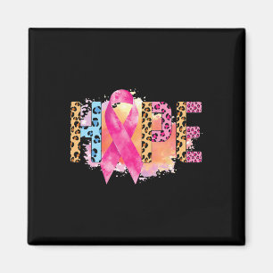 Cancer Rainbow In October We Wear Pink Hope Suppor Magnet