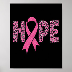 Cancer Rainbow In October We Wear Pink Hope Suppor Poster