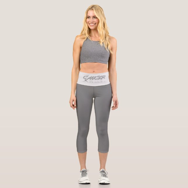 Cancer Reflection Capri Leggings (Front)
