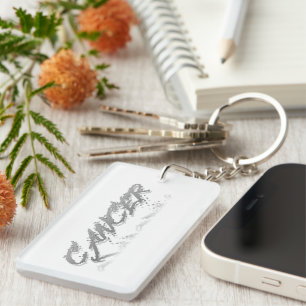 Cancer Reflection Key Ring
