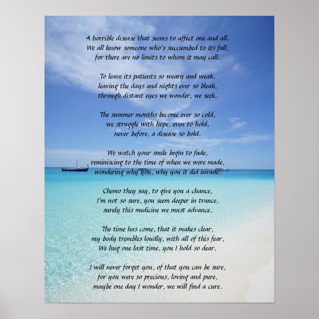 Cancer remembrance poster (Front)