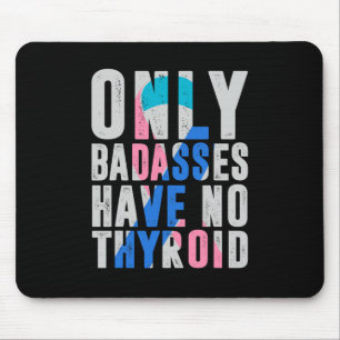 Cancer Ribbon Thyroidectomy Removal Surgery Bades Mouse Pad