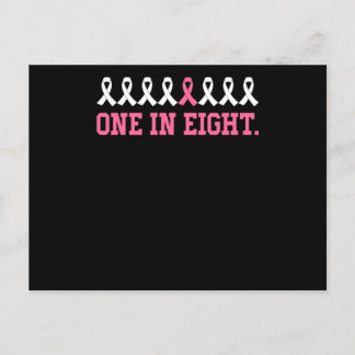 Cancer Ribbons One in Eight Postcard