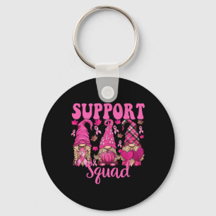 Cancer Shirt For Women Gnomes Support Squad Gnomie Key Ring