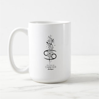 Cancer sign flower mug