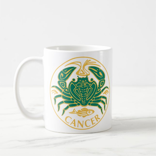 Cancer Sign of the Zodiac Coffee Mug (Left)