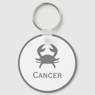 Cancer Sign of the Zodiac Design Key Ring